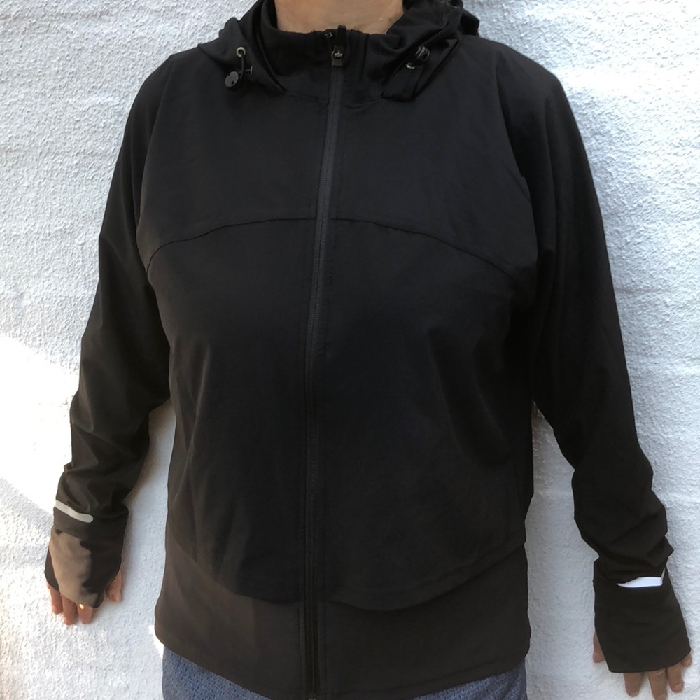 Sweaty Betty Black Track Jacket With Hoodie New With Tags Medium